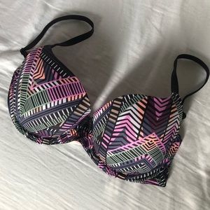 VS PINK Lightly Lined Printed Bra 34C